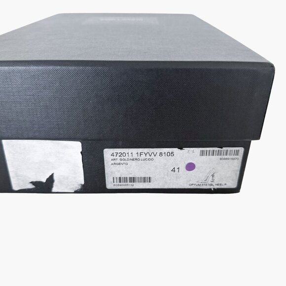 Saint Laurent Opyum 110 YSL Pumps EU 41 US 11 Metallic Silver Pointed High Heels - Picture 12 of 13